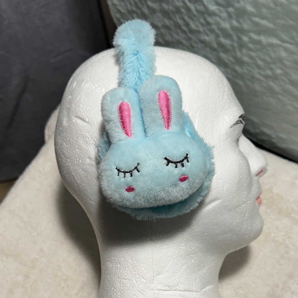 Blue Bunny Earmuffs for Kids